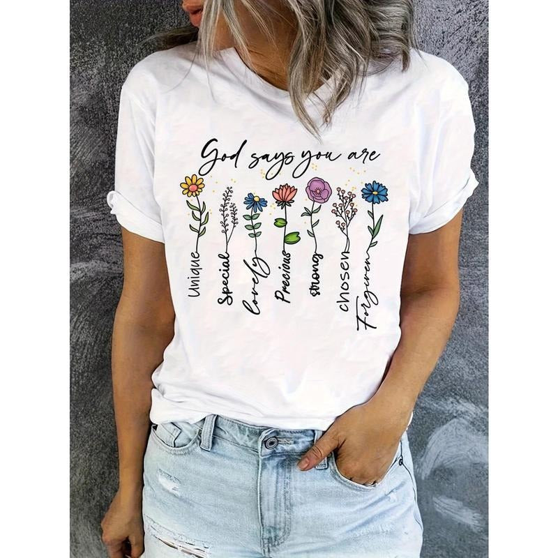 Relaxed Fit Cotton "God Save Our Flowers" Floral - Adult & Kids T-Shirts, Sweatshirts & Hoodies apparel design preview 1