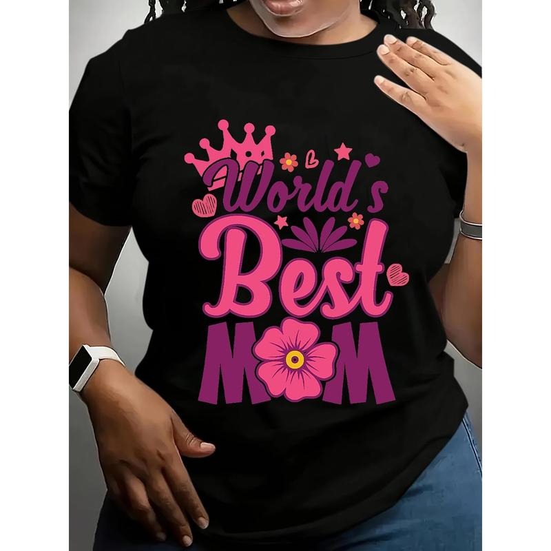 "World'S Best Mom" Vibrant Red Casual Short Sleeve - Adult & Kids T-Shirts, Sweatshirts & Hoodies apparel design preview 1