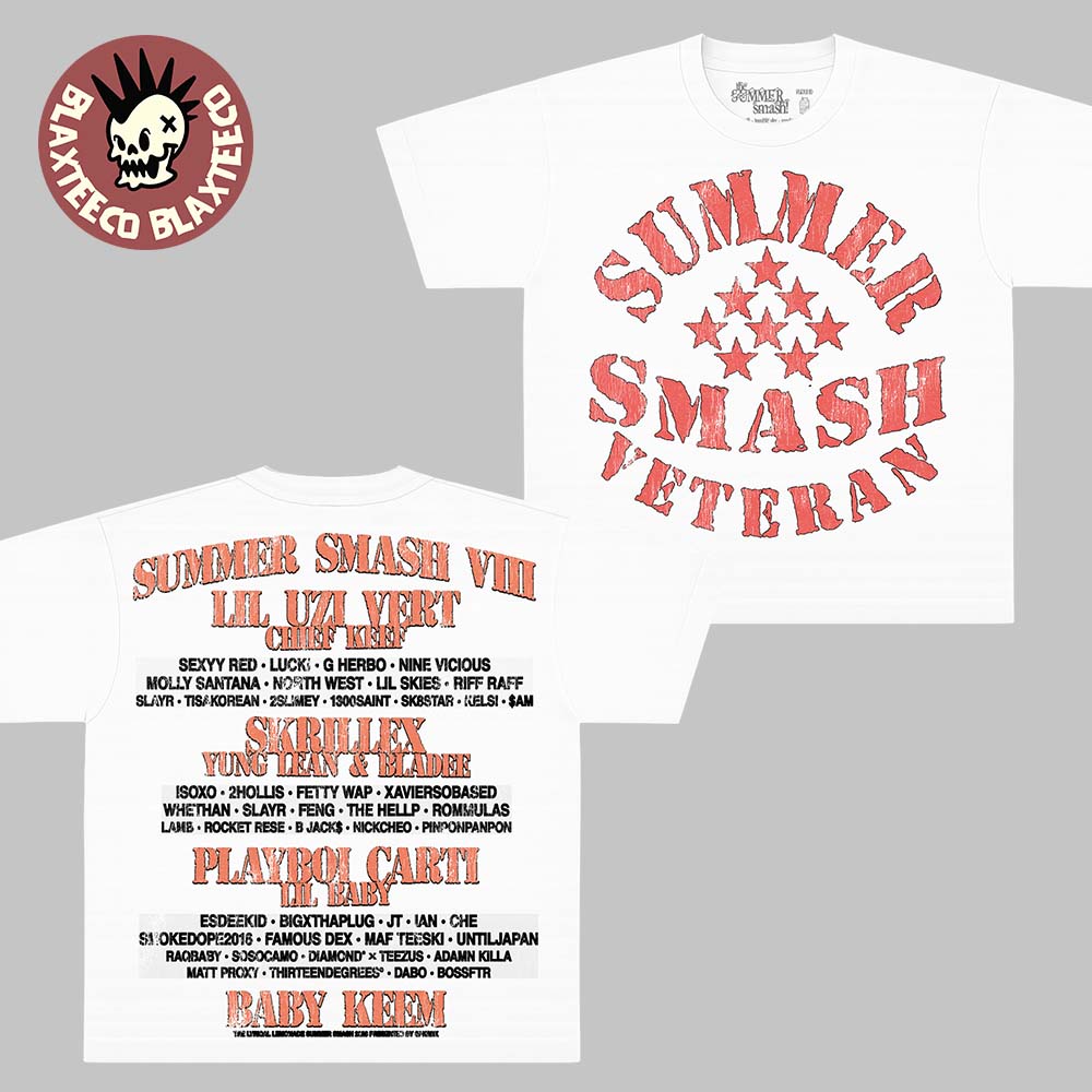 Summer Smash 2026 Festival Merch Lineup Veteran Two - Adult & Kids T-Shirts, Sweatshirts & Hoodies apparel design preview 1
