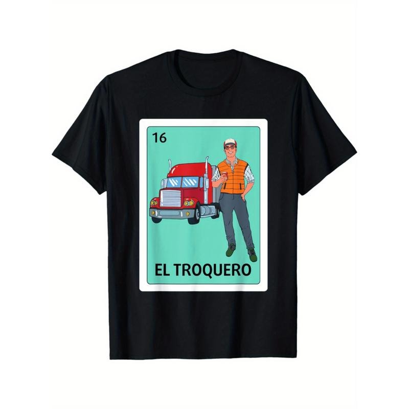 Summer Tshits [El Troquero Trucker Game] Spanish - Adult & Kids T-Shirts, Sweatshirts & Hoodies apparel design preview 1