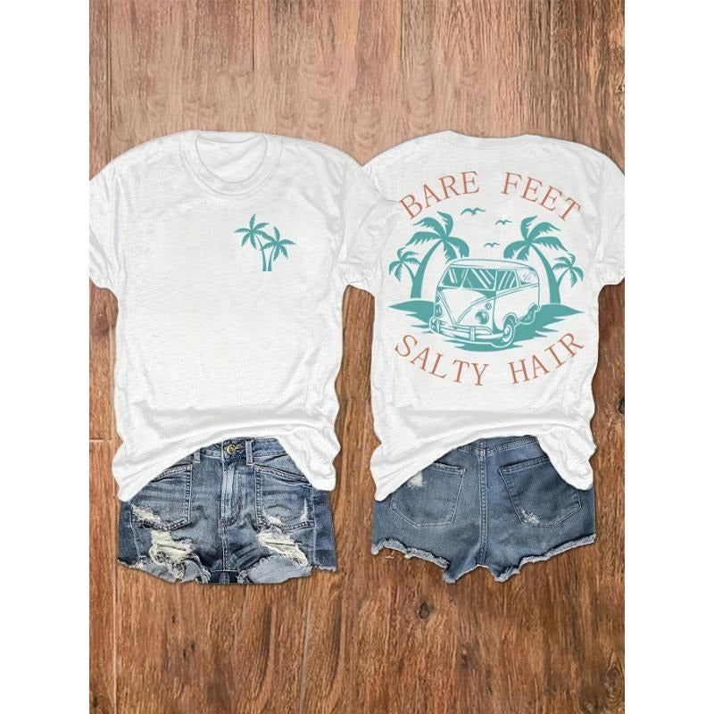 Summer Spring Short Sleeved Round Neck Casual Tops - Adult & Kids T-Shirts, Sweatshirts & Hoodies apparel design preview 1