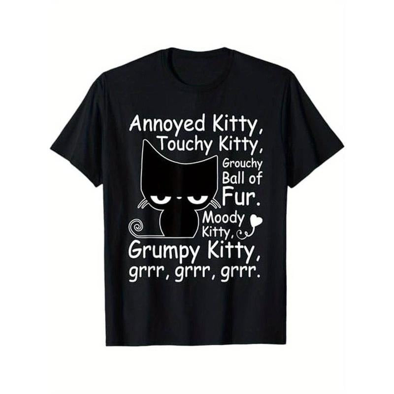 Summer Angry Cat Kitten Lover Funny Attitude Fur Pet - Adult & Kids T-Shirts, Sweatshirts & Hoodies apparel design preview 1