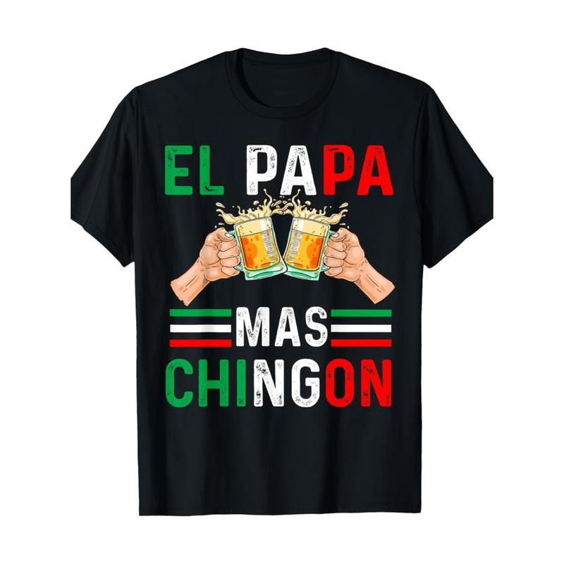 Summer El Papa Mas Chingon Funny Mexican Dad Husband - Adult & Kids T-Shirts, Sweatshirts & Hoodies apparel design preview 1
