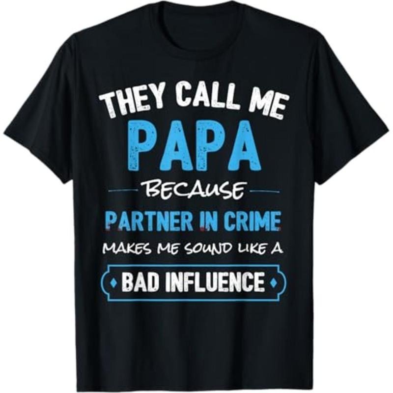 Summer Funny Grandpa Papa Partner Crime Dad - Adult & Kids T-Shirts, Sweatshirts & Hoodies apparel design preview 1