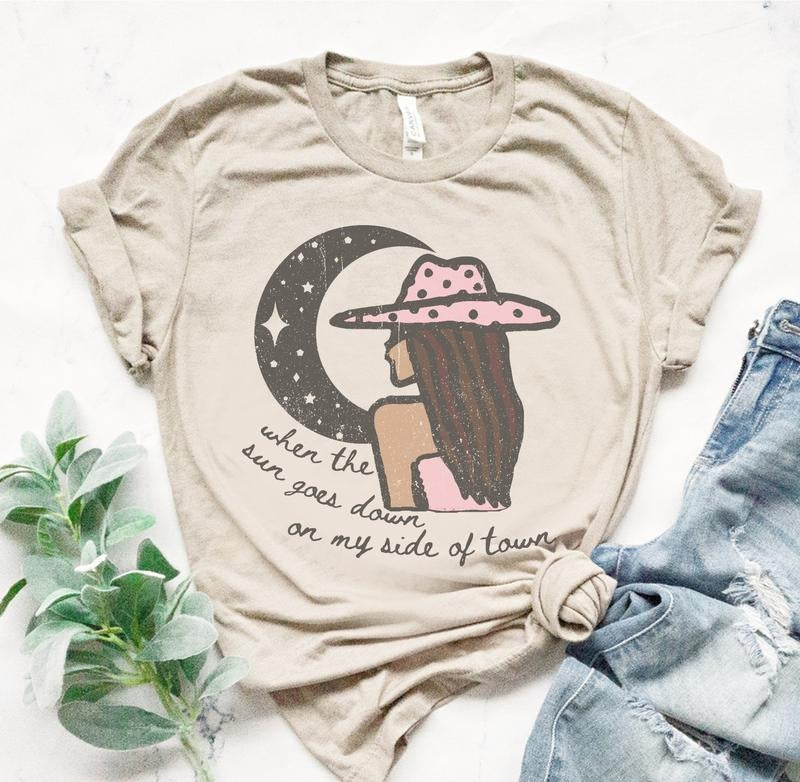 Sun Goes Down Cowboy Country Cowgirl Boots West Soft - Adult & Kids T-Shirts, Sweatshirts & Hoodies apparel design preview 1
