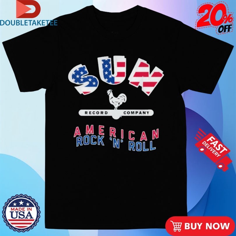 Sun Records American Rock Roll Flag - Adult & Kids T-Shirts, Sweatshirts & Hoodies apparel design preview 1