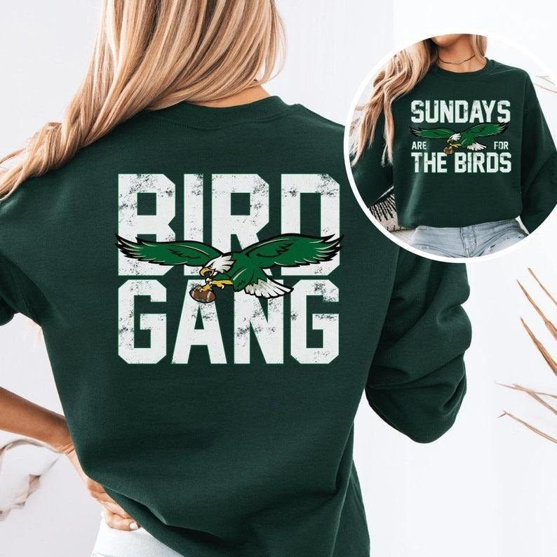 Sundays Are Birds Bird Gang Front Back Road Victory - Adult & Kids T-Shirts, Sweatshirts & Hoodies apparel design preview 1