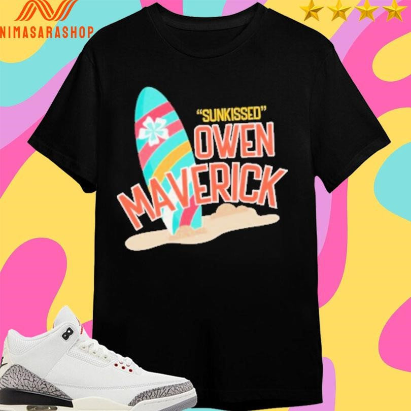 Sunkissed Owen Maverick Board In The Sand - Adult & Kids T-Shirts, Sweatshirts & Hoodies apparel design preview 1