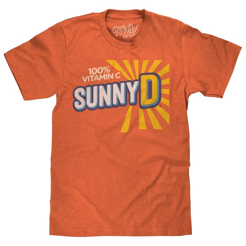 Sunny Delight Sunburst Logo Heather Orange - Adult & Kids T-Shirts, Sweatshirts & Hoodies apparel design preview 1