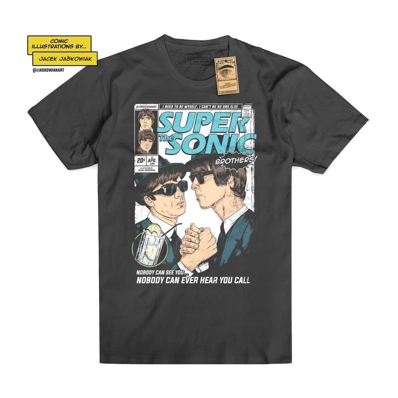 SuperSonic Brothers Comic Book Trending Movie Vintage - Adult & Kids T-Shirts, Sweatshirts & Hoodies apparel design preview 1