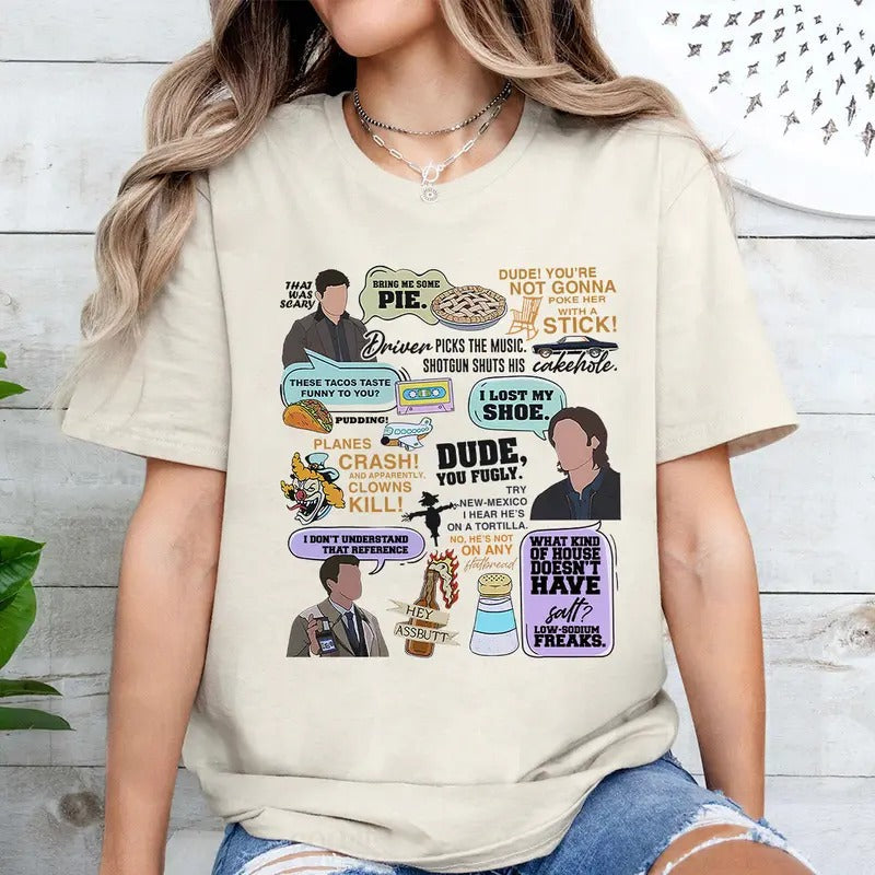 Supernatural Quote Fans Woman Man Casual Cotton - Adult & Kids T-Shirts, Sweatshirts & Hoodies apparel design preview 1
