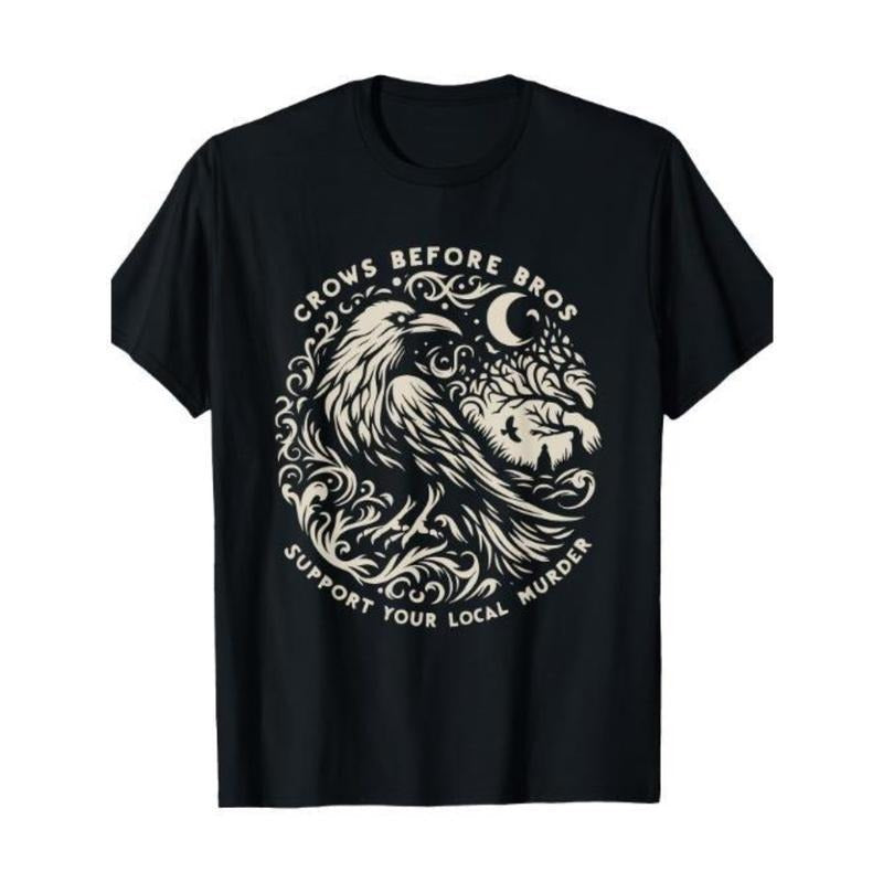 Support Your Local Murder Crows Before Bros Funny - Adult & Kids T-Shirts, Sweatshirts & Hoodies apparel design preview 1