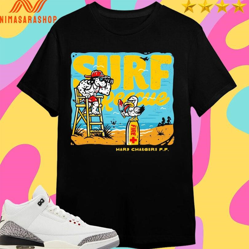 Surf Rescue Hard Chargers FF - Adult & Kids T-Shirts, Sweatshirts & Hoodies apparel design preview 1