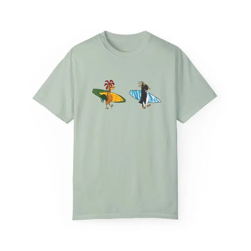 Surfing Chicken Joe Cody Maverick Beach Ocean Waves - Adult & Kids T-Shirts, Sweatshirts & Hoodies apparel design preview 1