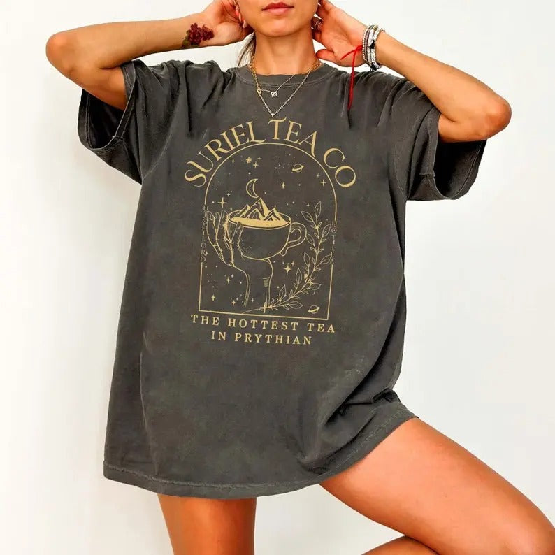 Suriel Tea Co Court Thorns Roses Sarah J Maas Acotar - Adult & Kids T-Shirts, Sweatshirts & Hoodies apparel design preview 1