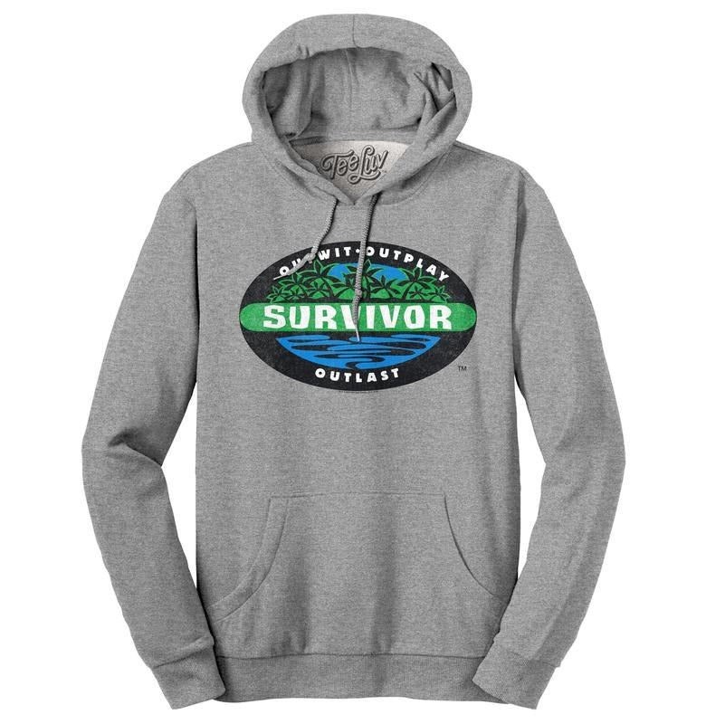 Survivor Outwit Outplay Outlast Logo Hooded Oxford - Adult & Kids T-Shirts, Sweatshirts & Hoodies apparel design preview 1