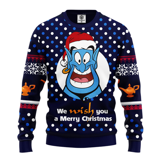 Aladdin And The Magic Lamp 3D Ugly Christmas Sweater - Holiday Gift product image