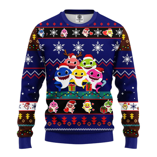 Baby Shark 3D Ugly Christmas Sweater - Holiday Gift product image