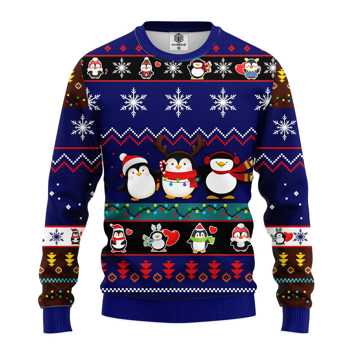 Penguins cute Noel Mc 3D Ugly Christmas Sweater - Holiday Gift product image