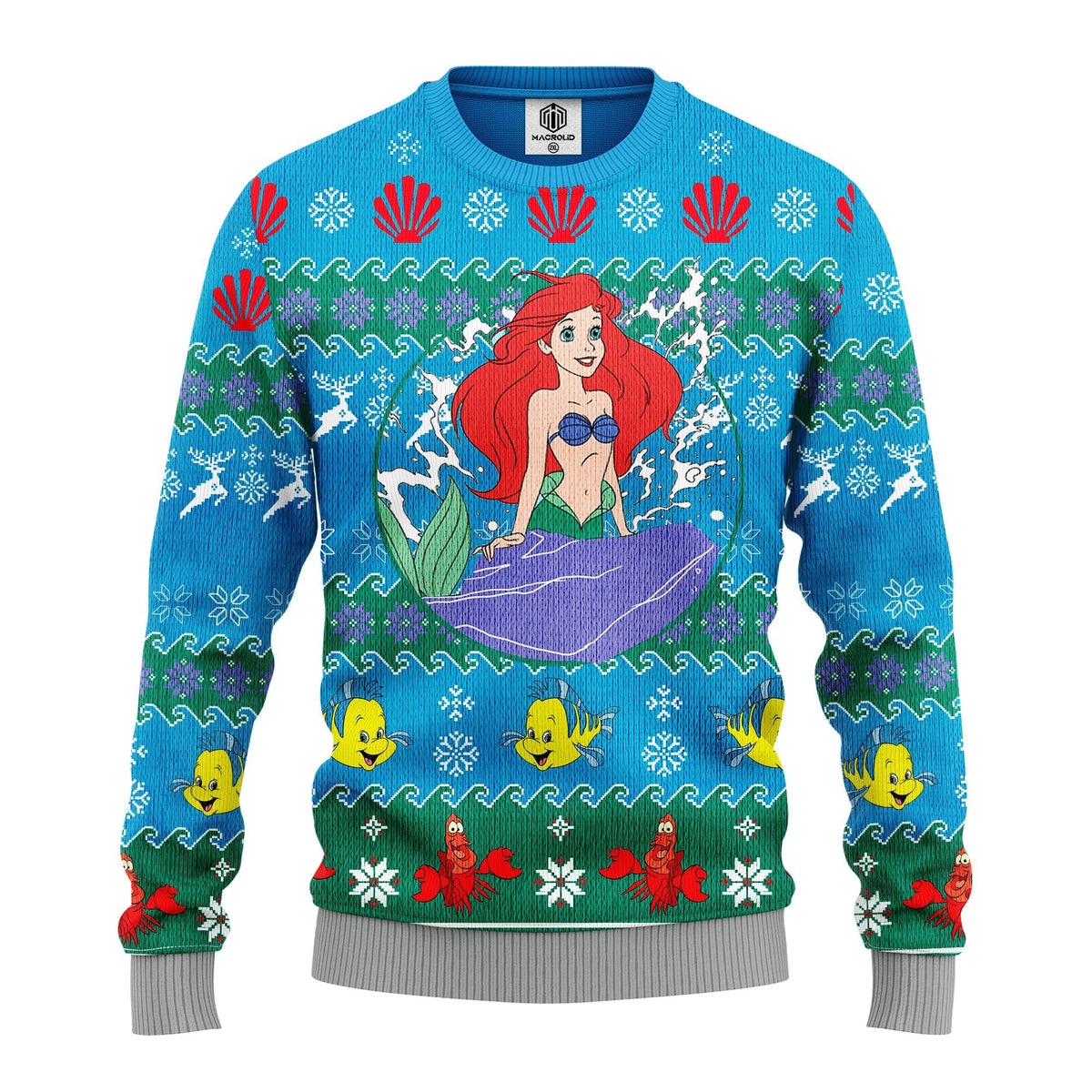 Mermaid 3D Ugly Christmas Sweater - Holiday Gift product image