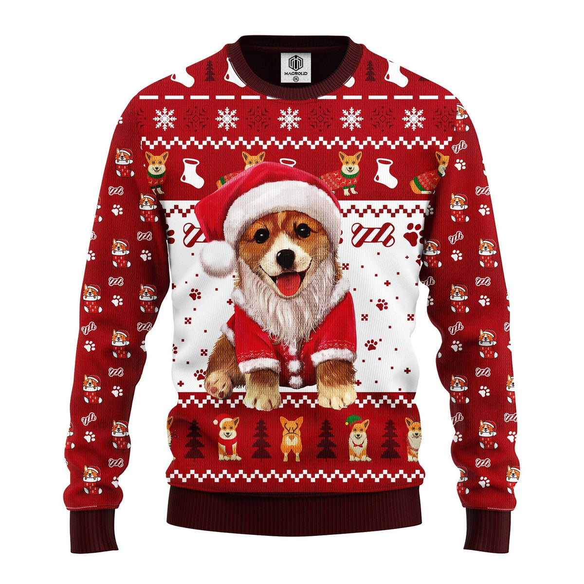 Corgi Noel cute 3D Ugly Christmas Sweater - Holiday Gift product image