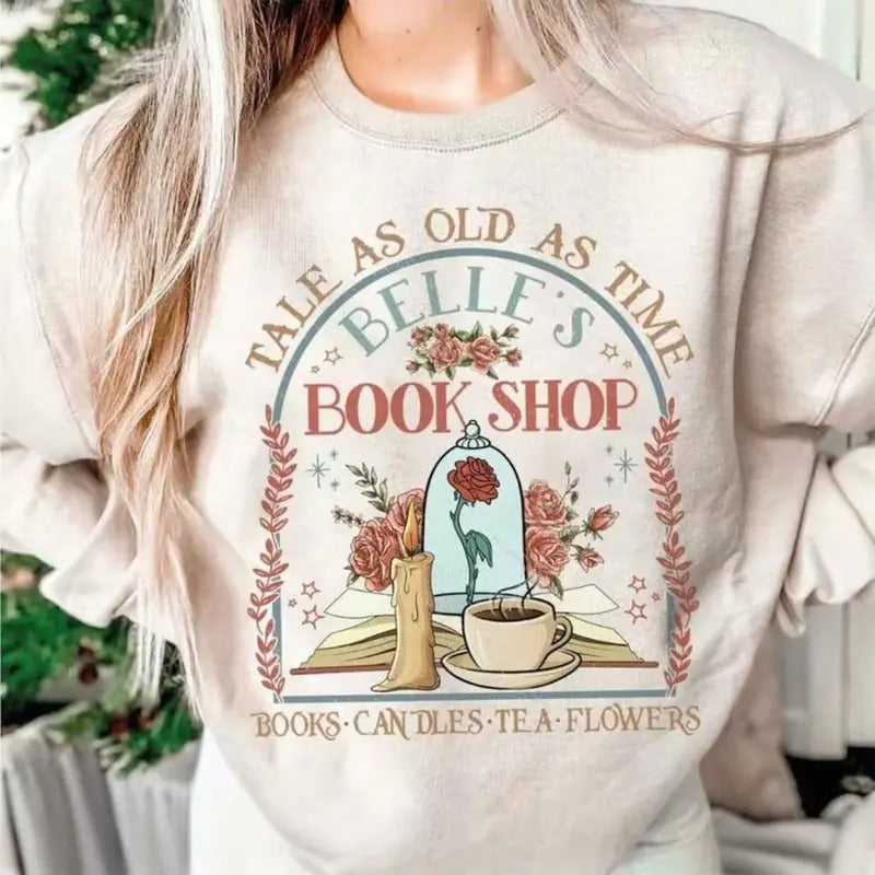 Vintage Tale As Old Time Beauty Beast Belle Princess - Adult & Kids T-Shirts, Sweatshirts & Hoodies apparel design preview 1