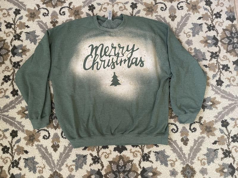 Green Bleached Merry - Adult & Kids T-Shirts, Sweatshirts & Hoodies apparel design preview 1