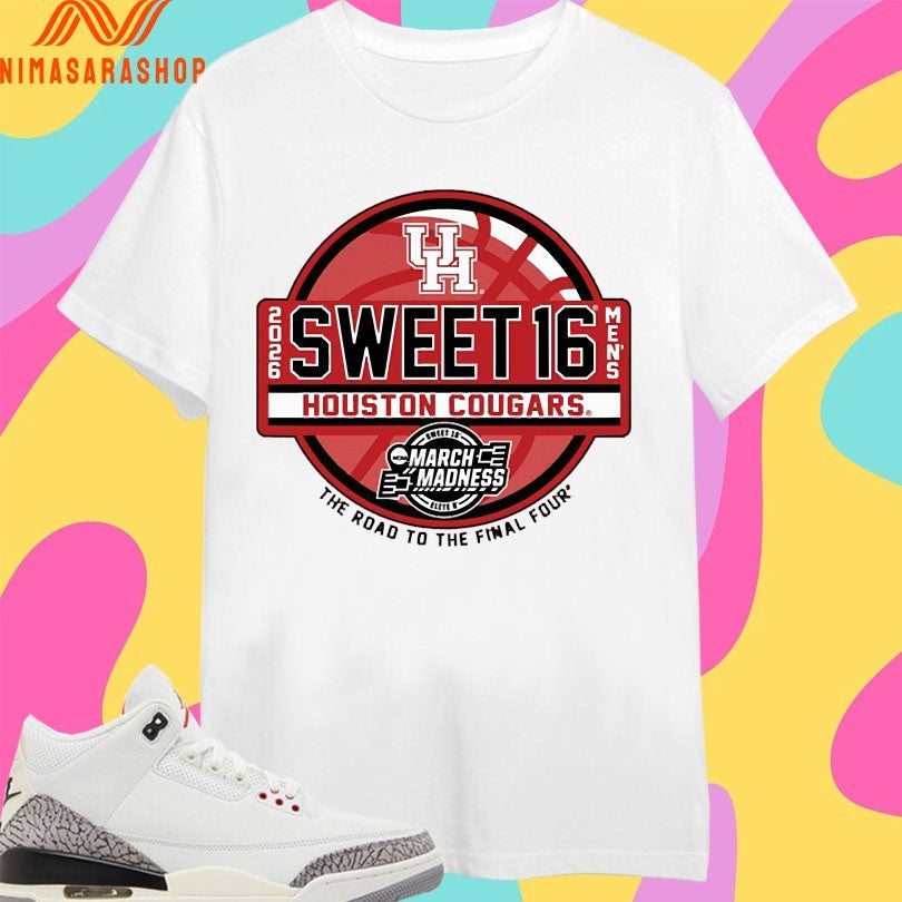 Sweet 16 Houston Cougars Men’s 2026 March - Adult & Kids T-Shirts, Sweatshirts & Hoodies apparel design preview 1