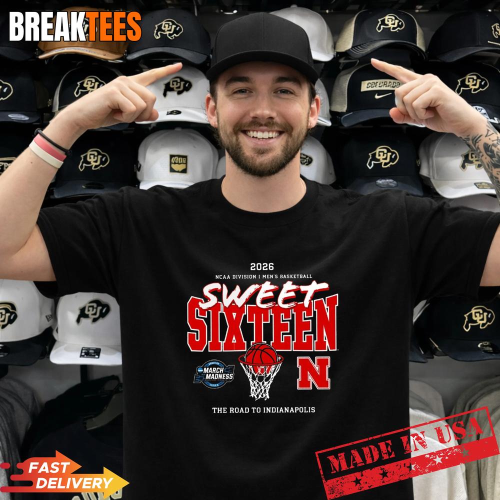 Sweet 16 Nebraska Cornhuskers 2026 - Adult & Kids T-Shirts, Sweatshirts & Hoodies apparel design preview 1
