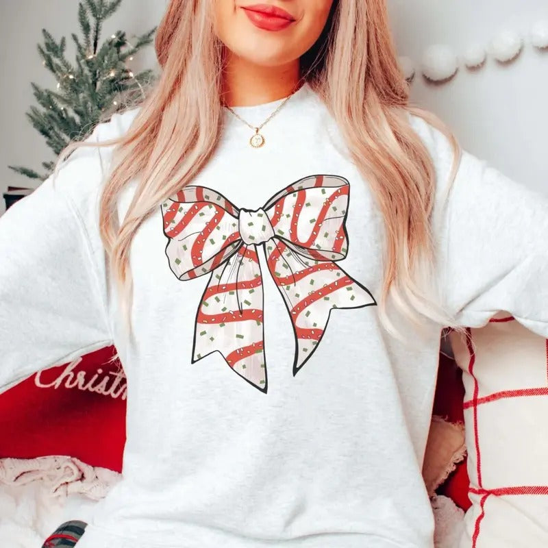 Sweet Coquette Vintage Snack Cake Bow Womenswear - Adult & Kids T-Shirts, Sweatshirts & Hoodies apparel design preview 1