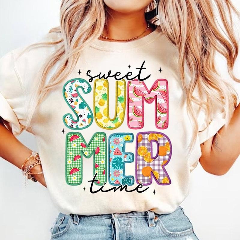 Sweet Summer Time 2024 Girl Friend Short Sleeve - Adult & Kids T-Shirts, Sweatshirts & Hoodies apparel design preview 1
