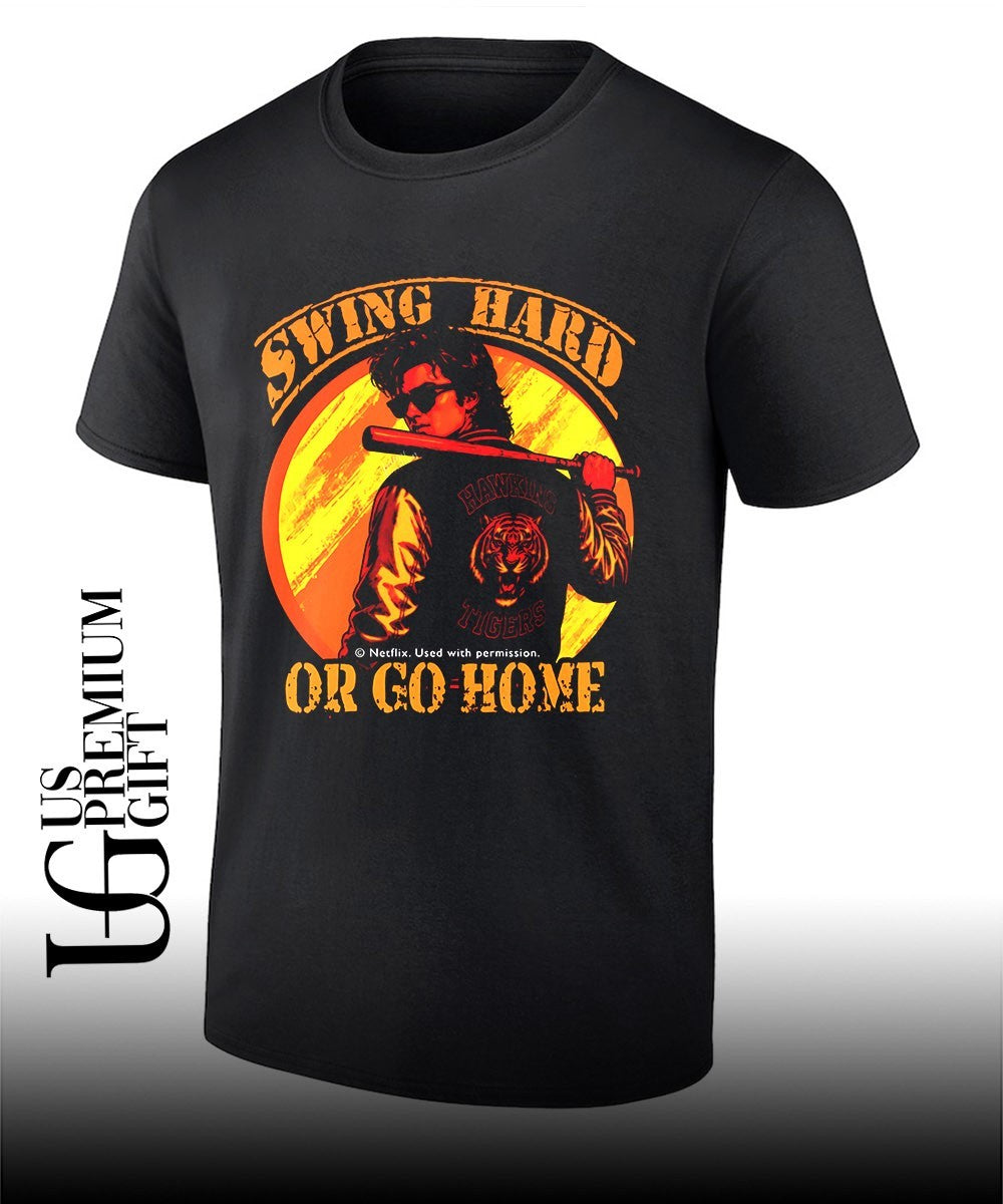 Swing Hard or Go Home Steve Harrington - Adult & Kids T-Shirts, Sweatshirts & Hoodies apparel design preview 1