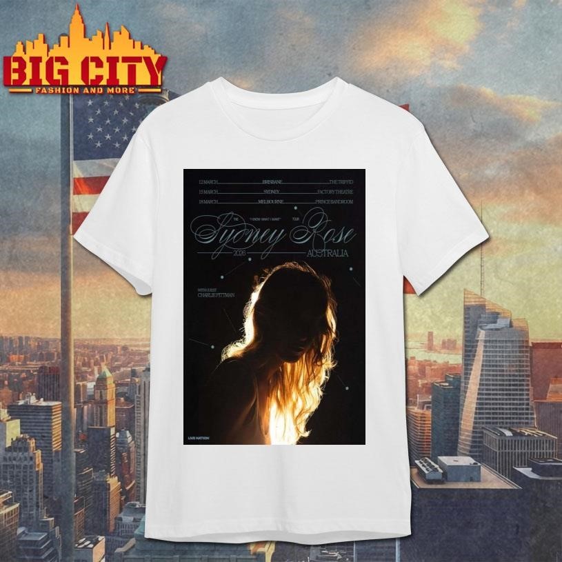 Sydney Rose Tour Australia 2026 Poster - Adult & Kids T-Shirts, Sweatshirts & Hoodies apparel design preview 1