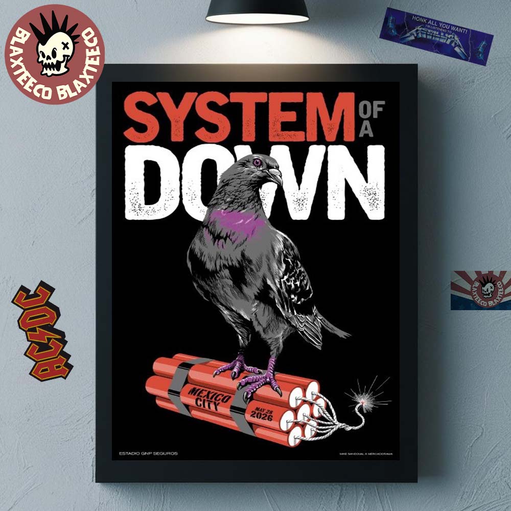 System Of A Down CDMX Mexico 2026 Pop Up Shop Event - Adult & Kids T-Shirts, Sweatshirts & Hoodies apparel design preview 1