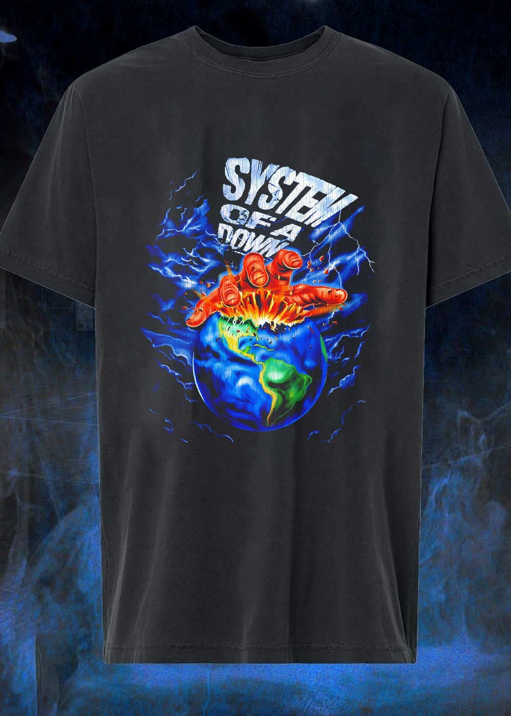 System of a Down Hand Crushing the Earth - Adult & Kids T-Shirts, Sweatshirts & Hoodies apparel design preview 1