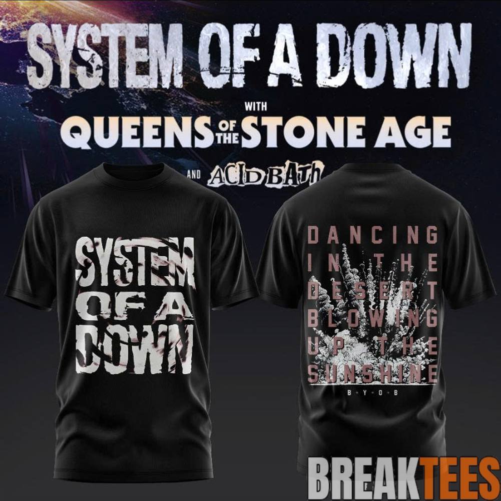 System of a Down UK EU Tour 2026 - Adult & Kids T-Shirts, Sweatshirts & Hoodies apparel design preview 1