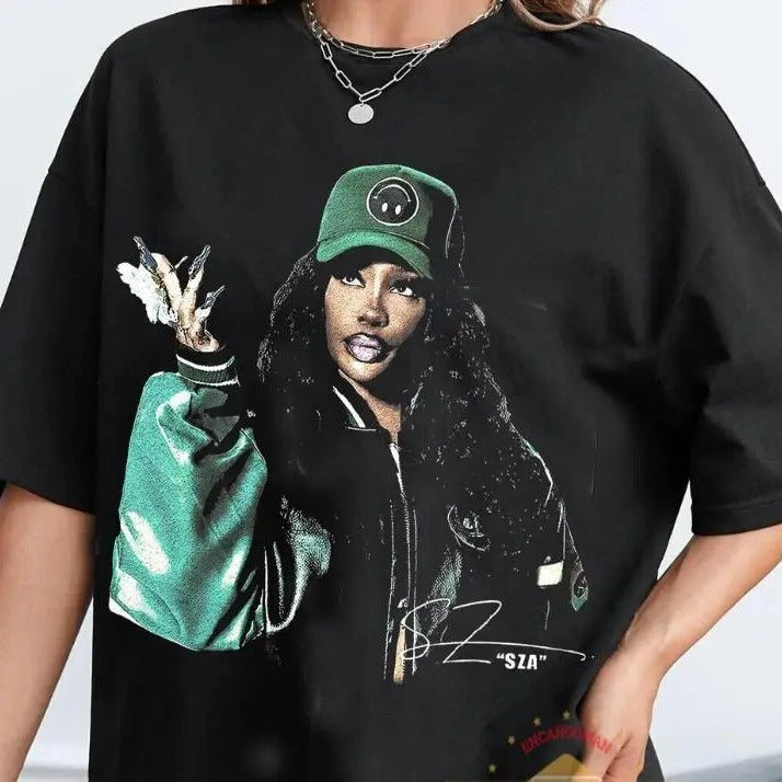 Sza Vintage New Bootleg 90S - Adult & Kids T-Shirts, Sweatshirts & Hoodies apparel design preview 1