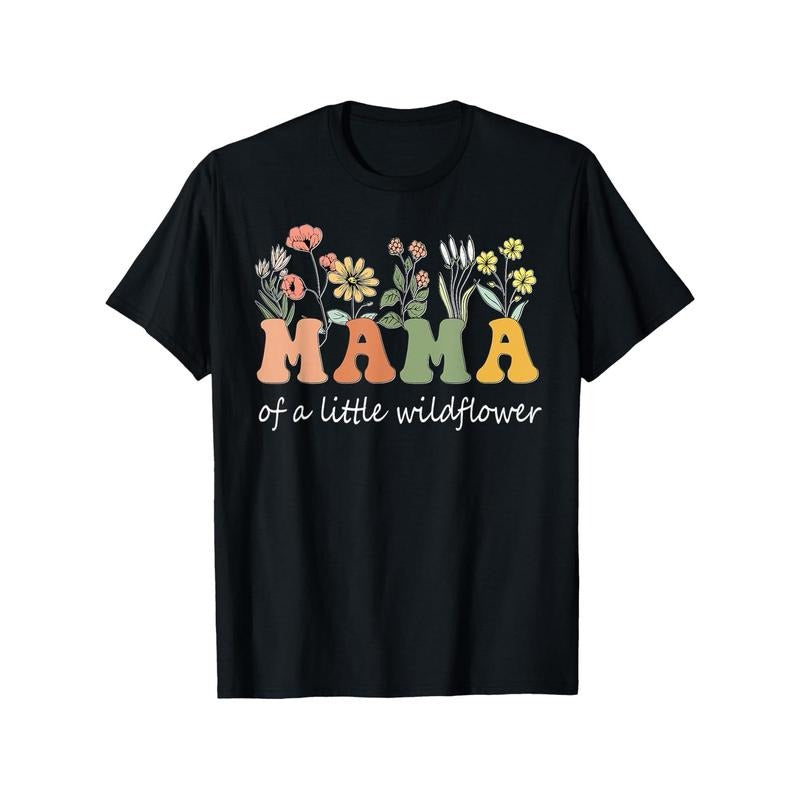 Celebrating Motherhood: Mama Little Wildflower Floral - Adult & Kids T-Shirts, Sweatshirts & Hoodies apparel design preview 1