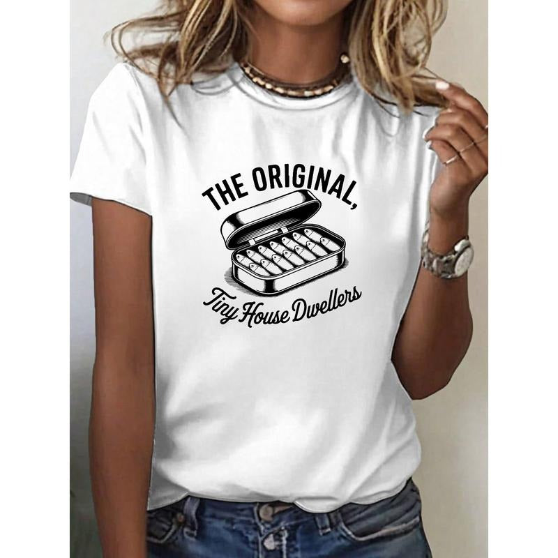 Minimalist Living Aficionados: Flaunt Original Tiny - Adult & Kids T-Shirts, Sweatshirts & Hoodies apparel design preview 1