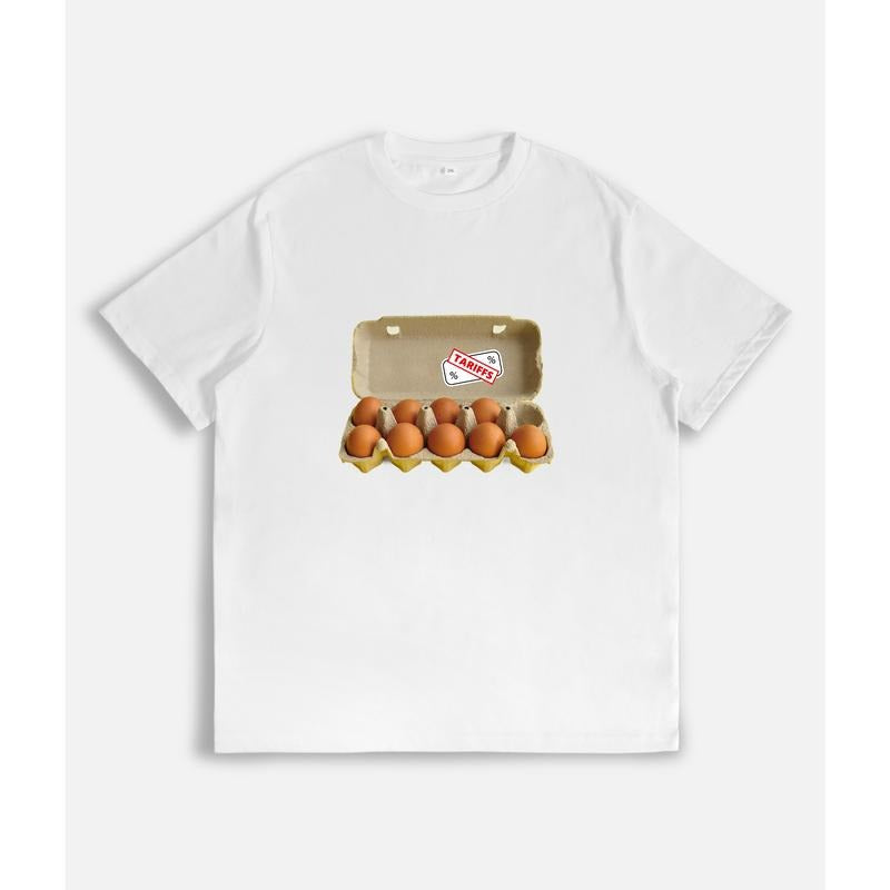 Egg Carton "TARIFFS" Stamp - Adult & Kids T-Shirts, Sweatshirts & Hoodies apparel design preview 1