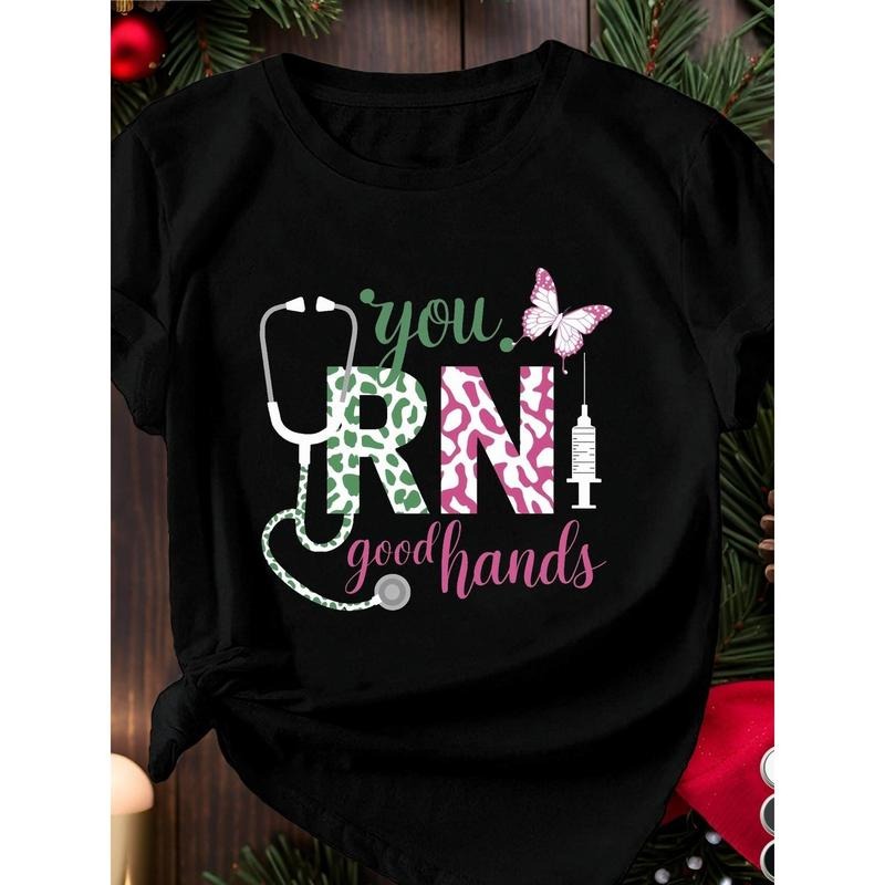 Heartwarming Medical Motif: "You RN Good Hands" - Adult & Kids T-Shirts, Sweatshirts & Hoodies apparel design preview 1