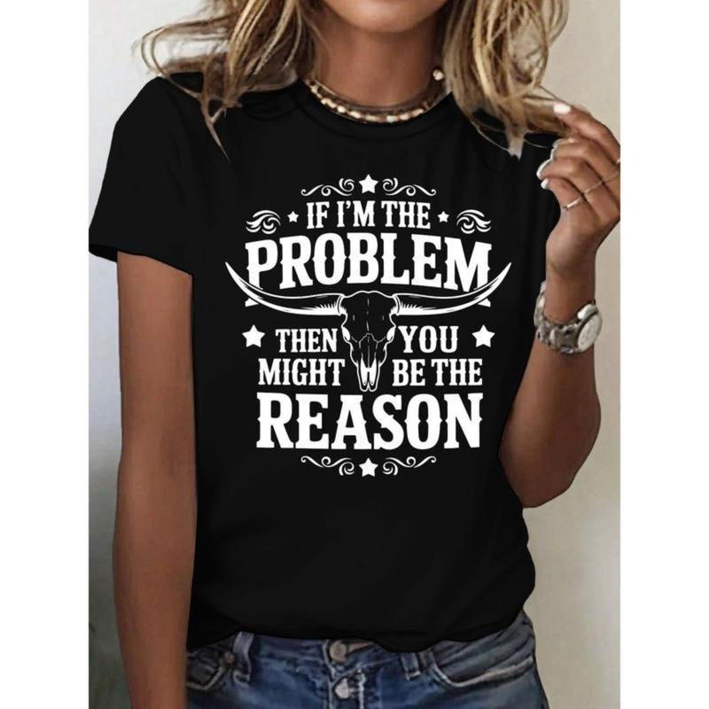 Bold Sassy Phrase "IF I'M PROBLEM THEN YOU MIGHT BE - Adult & Kids T-Shirts, Sweatshirts & Hoodies apparel design preview 1
