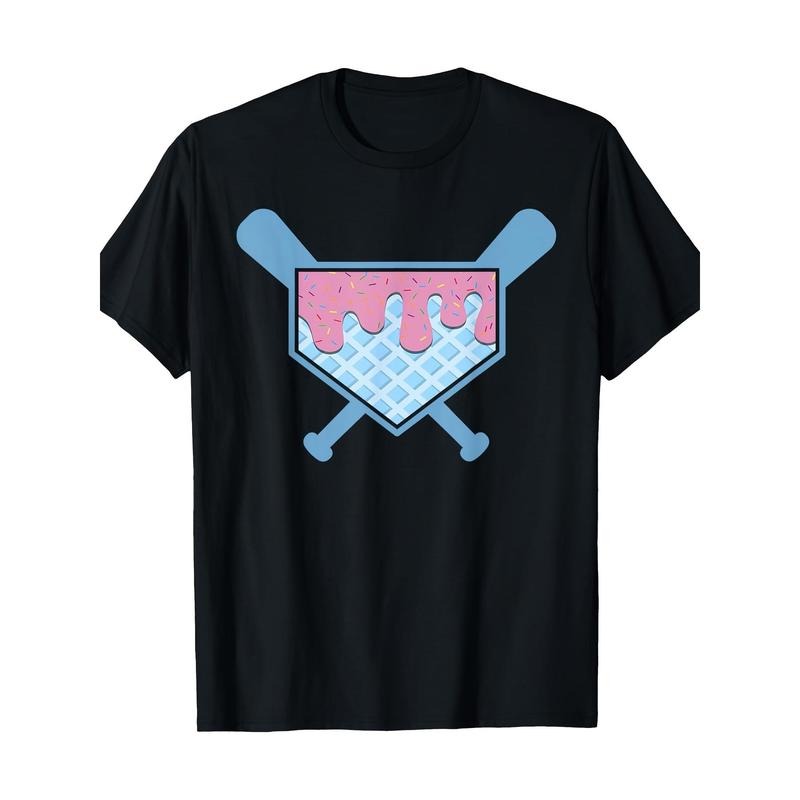 Fun Ice Cream Softball Baseball Cotton Casual Sports - Adult & Kids T-Shirts, Sweatshirts & Hoodies apparel design preview 1