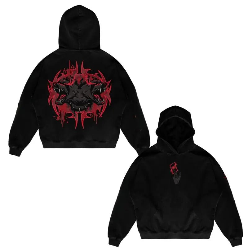 Arcane Pitfighter Anime MenSwear Cotton Sleeve Top - Adult & Kids T-Shirts, Sweatshirts & Hoodies apparel design preview 1