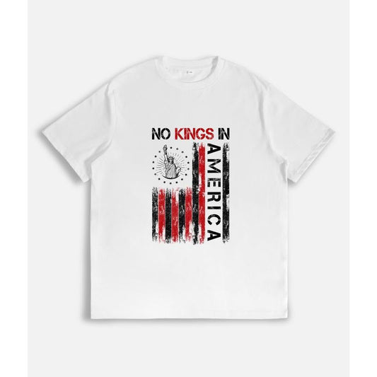 "NO KINGS AMERICA" Slogan Statue Liberty American - Adult & Kids T-Shirts, Sweatshirts & Hoodies apparel design preview 1