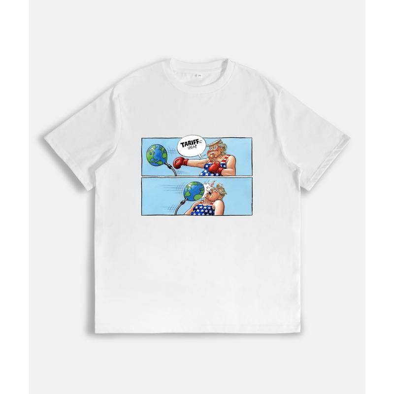 Tariff Themed Comic Strip Print - Adult & Kids T-Shirts, Sweatshirts & Hoodies apparel design preview 1