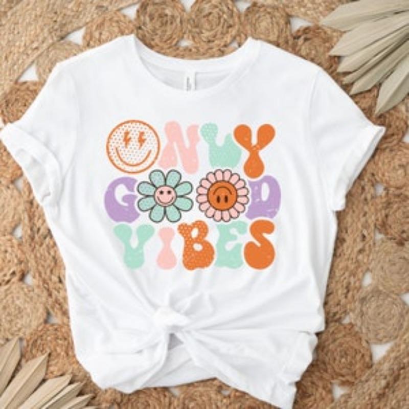 Good Vintage Happy Quote Inspirational 02 - Adult & Kids T-Shirts, Sweatshirts & Hoodies apparel design preview 1