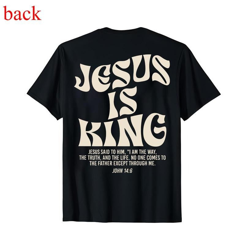 Jesus Is King Bible Verse John 14:6 Christian God - Adult & Kids T-Shirts, Sweatshirts & Hoodies apparel design preview 1