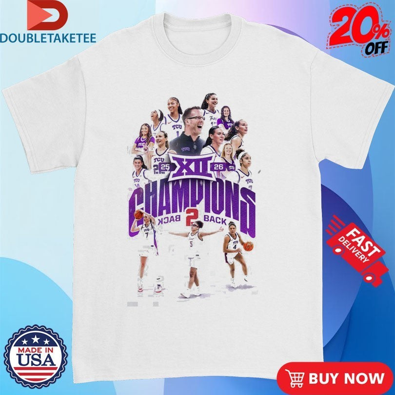 TCU Horned Frogs Women's Basketball Back To Big 12 - Adult & Kids T-Shirts, Sweatshirts & Hoodies apparel design preview 1