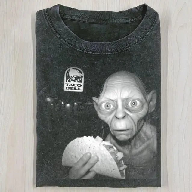 LORD RINGS GOLLUM Taco Bell Movie Funny Halloween - Adult & Kids T-Shirts, Sweatshirts & Hoodies apparel design preview 1